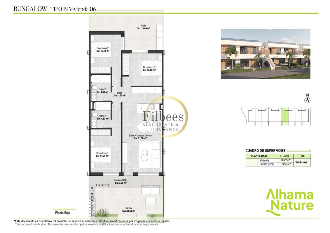 3 bedroom House / Villa in Condado De Alhama, Costa Cálida - Property FM1041