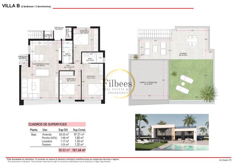 3 bedroom Detached Villa in , Costa Cálida - Property FM10571N