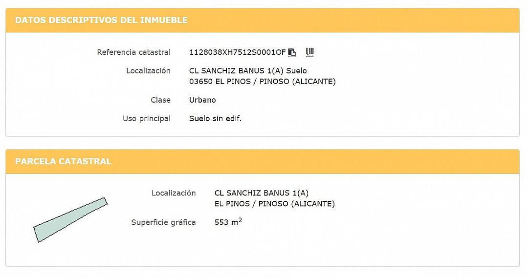 0 bedroom Land in Pinoso, Costa Blanca - Property IV13720