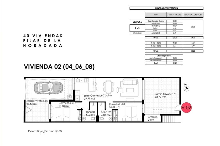 2 bedroom Apartment in Pilar de la Horadada, Costa Blanca - Property TC247773N