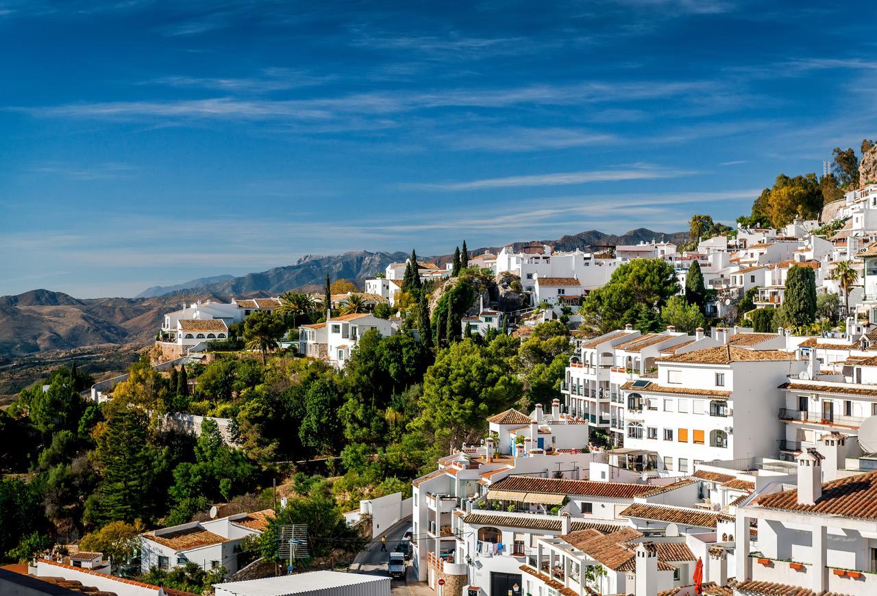 The beautiful Mijas Pueblo village with stunning views